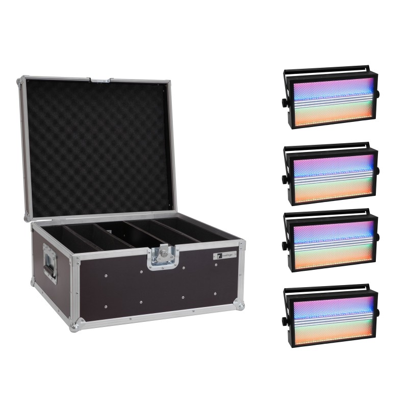 EUROLITE Set 4x LED Super Strobe ABL + Case